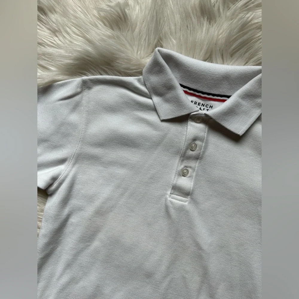 Boys’ white polo shirt
